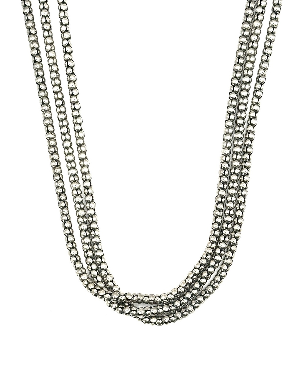 Silpada Retired N1108 Sterling Silver Triple Strand Toggle Necklace 17” to 18” - Picture 2 of 8